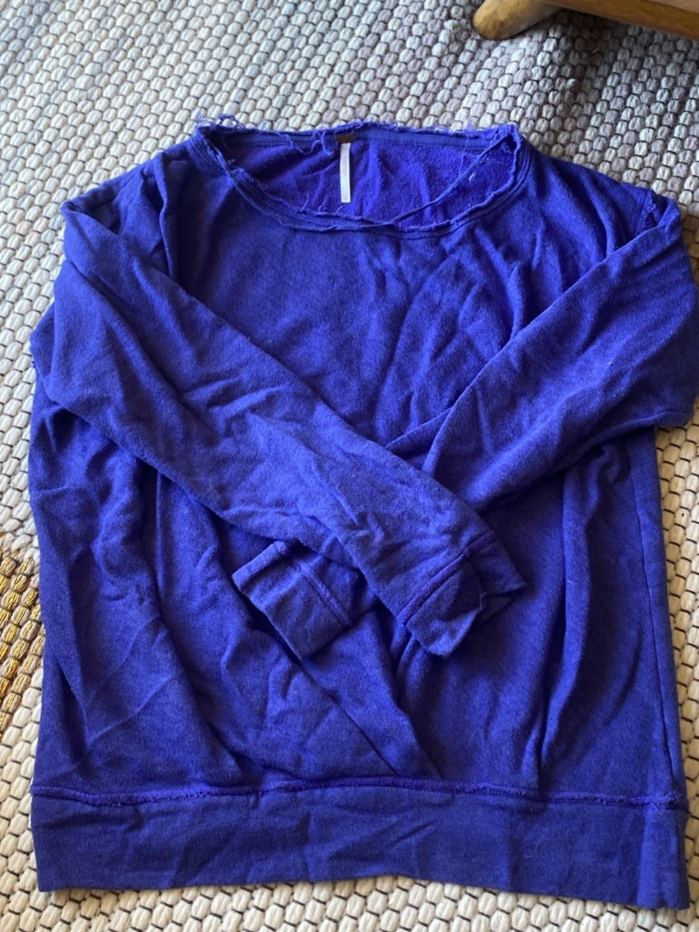 Free People French Terry Women’s Purple Sweater/Sweatshirt size XS